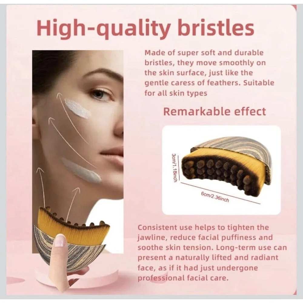 8N26/ Lymphatic Contour Face Brush for Sculpting – Anti-Puffiness, Detox & Lift